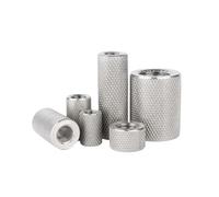 Écrou moleté cylindrique étendu en acier inoxydable 304, écrou de régulation M2 M2.5 M3 M4 M5 M6 ~ M16(30mm,M6xOD12mm-1pcs)