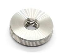 Écrou moleté de réglage de niveau, 1 à 10 pièces, M2 M2.5 M3 M4 M5 M6 M8 M10, écrou rond fin en acier inoxydable, écrou de verrouillage(M8 (1pcs))