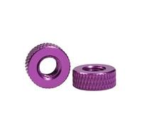 Écrou moleté Écrou moleté en aluminium coloré, trou traversant for la Fixation de l'appareil photo, poignée à main, écrous à bouton rotatif, 2 pièces(6 mm outer diameter,M8X25)