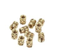 Écrou Moleté En Laiton M2 .5, Insertion À Chaud, Filetage, Moulage Thermique, Double Sergé, D'encastrement Par Injection for Imprimante 3D, 30 50 Pièces(Length 8mm 30pcs,M2(OD 3.2mm))