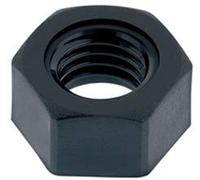 ECROU NYLON HEXAGONAL HU M24 NOIR