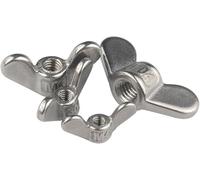 Écrou papillon, 1/5 Pièces M4 ~ M24 Grandes Oreilles Serrer À La Main Écrou Papillon Lingot Deux Écrous Griffes