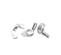 Ecrou Papillon 2 à 20 écrous oreilles M3 M4 M5 M6 M8 M10 M12 en acier noir/zingué, serrer la main, ajuster les(Zinc-Plated,M12-2pcs)