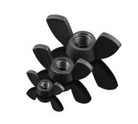 Écrou papillon à ailes, Écrous à oreilles Écrou for s'adapter aux boulons Vis Noir(5pcs-m6)