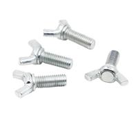 Ecrou Papillon Boulon papillon en acier au carbone zingué M3 M4 M5 M6 M8 M10 M12, boulon à aile, vis de pouce, griffe serrage la main, 1 10 pièces pour Fixation de Drapeaux(16mm,M12 1pcs)