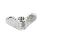 Ecrou Papillon Écrou à oreilles en acier inoxydable 304, 1/2 pièce, M4 M5 M6 M8 M10 M12 M16 M20, serrage manuel sans outil, grande oreille(M10-1Pcs)