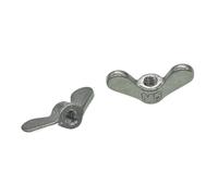 Ecrou Papillon Écrous à oreilles arrondis en acier inoxydable 304, 1/2/10 pièces, M4, M5, M6, M8, M10, M12, M16(M10 (2pcs))