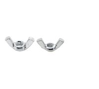 Ecrou Papillon Écrous à oreilles en acier inoxydable 304, écrous zingués, serrage manuel, M3 M4 M5 M6 M8 M10 M12(Zinc Plated Steel,M12 2pcs)