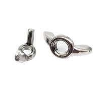 Écrou papillon Écrous à oreilles et vis moletées en acier inoxydable 304 M3-M12, lot de 57 pièces(5pcs M10)