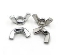 Ecrou Papillon Écrous à oreilles M3 M4 M5 M6 M8 M10 M12 en acier inoxydable 304 Écrou au carbone zingué serrage manuel(Zinc Plated Steel,M8 5pcs)