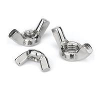 Ecrou Papillon Écrous à oreilles serrage manuel en acier inoxydable, 2 20 pièces, M3, M4, M5, M6, M8, M10, M12(M8-10pcs)