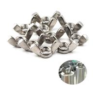 Ecrou Papillon en Acier Inoxydable 50 Pièces M6 Écrous à Oreilles Ecrous à Ailette Filetage Métrique Femelle Outils Bricolage Outils Pour la Fixation Accessoire Bricolage Écrou pièces d'attaches
