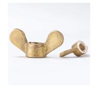 Écrou papillon en laiton GB62, 1 à 5 pièces, M3, M4, M5, M6, M8, M10, M12, M14, vis à oreilles serrées à la main, grande oreille(M10 (2Pcs))