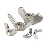 Écrou papillon for oreilles en acier inoxydable 304, forme spéciale, M3, M4, M5, M6, M8, M10, M12, M14, M16, M18, M20, M24 / 316(Big ear Type,M3 (5Pcs))