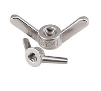 Écrou papillon for oreilles en acier inoxydable 304, forme spéciale, M3, M4, M5, M6, M8, M10, M12, M14, M16, M18, M20, M24 / 316(Horns Type,M20 (1Pcs))