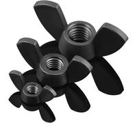 Écrou papillon, Lingot D'écrou Papillon En Nylon Noir/blanc M3-M12, 5 À 30 Pièces