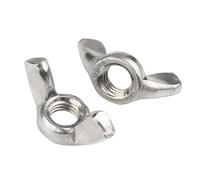 Ecrou Papillon Lot de 10 écrous à oreilles M3 M4 M5 M6 M8 M10 M12 en acier inoxydable 304 zingué(Zinc Plated Steel,M5 (10pcs))