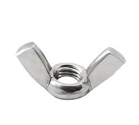 Ecrou Papillon Lot de 10 écrous à oreilles M3 M4 M5 M6 M8 M10 M12 en acier inoxydable/galvanisé, fixation manuelle(Stainless Steel,M12 x10pc)