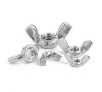 Ecrou Papillon Lot de 10 écrous à oreilles M3 M4 M5 M6 M8 M10 M12 en acier inoxydable/zingué, serrer la main(Zinc Plated Steel,M6 x10pc)