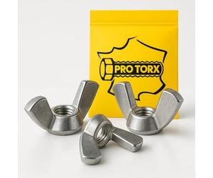 Ecrou Papillon M10 : 20 Pcs Visserie Inox | Ecrou a Oreille pour Vis Boulon Rondelle | Ailette Acier A2 Anti-Rouille Usage Intérieur Extérieur | PROTORX