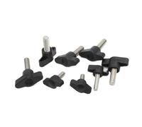 Ecrou Papillon Vis à pouce en acier inoxydable 304 M4 M5 M6, boulon de poignée forme Z, bouton main réglable mécaniquement, vis ailes papillon(30mm 4pcs,Diameter 27mm M6)