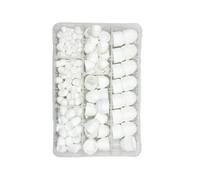 Écrou Protection M4 M6 M8 M10 M12 Douille Hexagonale Couvercle D'écrous Vis Hexagonales En Plastique Boulons D'écrou Vis écrous Moto(White 197pcs)