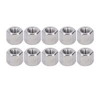 Écrou Raccord Hexagonal M10, Acier Inoxydable 304, Lot de 10, Argent - Antirouille Durable, Montage Facile, Fixation Fiable pour Boulons et Tiges