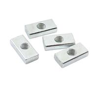 éCrou Rectangulaire Bloc coulissant à écrous carrés rectangulaires minces for profilé en aluminium M3 M4 M5 M6 M8(50pcs,M4-24x9x2mm)