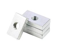 éCrou Rectangulaire Écrous carrés M6 M8 M10, écrous rectangulaires, bloc coulissant for profilé aluminium, accessoire(M6x15x20x4mm(3pcs))