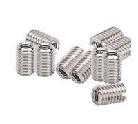 Écrou réducteur d'insertion de filetage 10 pièces,M5*0.8-M8*1.25-20MM kit de conversion d'écrous de filetage d'écrou d'insertion de réparation en acier inoxydable