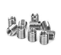 Écrou réducteur d'insertion de filetage 10 pièces,M6*1-M8*1.25-20MM kit de conversion d'écrous de filetage d'écrou d'insertion de réparation en acier inoxydable