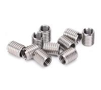 Écrou réducteur d'insertion de filetage 10 pièces,M8*1.25-M10*1.5-20MM kit de conversion d'écrous de filetage d'écrou d'insertion de réparation en acier inoxydable