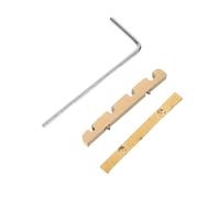 Écrou Réglable en Laiton pour Basse 4 Cordes, avec Clé | Remplacement pour Guitare Basse, Espacement Précis des Cordes, Surface Métal Micropolie, Joint Inclus