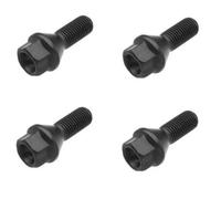 Écrou roue Compatible avec BMW E30 E36 E46 E60 E90 4 pièces boulons de roue noirs écrous de roue boulons de moyeu de roue accessoires automobiles OE 36136781150