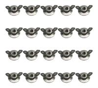 Écrous à ailettes, matériel de fixation en acier avec vis filetées de 6 mm | Embout de perceuse | Pour la réparation de la maison, des véhicules à moteur, des meubles, pour adultes, hommes et