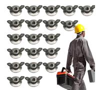 Écrous à ailettes - Vis de matériel d'entraînement en acier ergonomiques 6,35 mm | Embout de perceuse | pour la maison, l'automobile, les meubles, les adultes, les hommes, les pères et la réparation