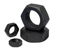 Écrous à bride, écrous hexagonaux Écrous hexagonaux en acier au carbone, nuance 12.9, oxyde noir, M3-M36(M24(10))