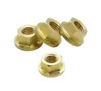 Écrous à bride en acier inoxydable, vis autotaraudeuses, 5 à 10 pièces, M4, M5, M6, M8, M10, écrous hexagonaux à bride en laiton(M12x1.75 5pcs)