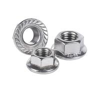 Écrous à bride hexagonaux, Écrou hexagonal anti-desserrage 304 ou 316 en acier inoxydable avec capuchon et bord antidérapant, écrou borgne M3-M12(304 M12-2pcs)