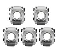 Écrous à Cage à cartes en acier inoxydable M4 M5 M6 M8 304, écrou carré flottant à encliqueter for armoire de serveur à montage en Rack, 3 à 10 pièces(5pcs,M8)