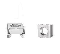 Écrous à cage, Écrou de cage à cartes M4-M10, 10 pièces chacun, support flottant élastique carré en acier inoxydable(M4 10pcs)