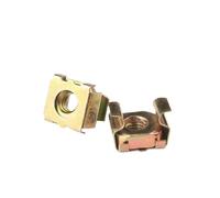 Écrous à cage, Écrou de Cage flottant carré M4-M8, support boucle, boîte à coque élastique, carte multicolore 3/5 pièces(Coloured zinc,M8-5Pcs)