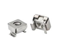 Écrous à cage en acier inoxydable, Cassette à écrou flottant for quatuor de cartes, 10 pièces, M4 M5 M6 M8(304 SS10pcs),M6)