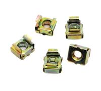 Écrous à cage en acier inoxydable, Pack d'écrous à cage flottants for rack de serveur M4 M12 5Pc0(M5 10pcs)