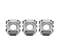 Écrous à cage encliquetables, Écrou à cage flottant en acier inoxydable, plusieurs tailles, for support de serveur, 3/5/10 pièces(3pcs,M4)