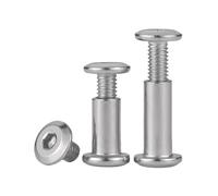 Écrous à capuchon à douille hexagonale plate en acier inoxydable 304, écrous de connecteur de Joint de Rivet d'insertion de meubles M2-M10(80mm,M6-D8mm(3pcs))