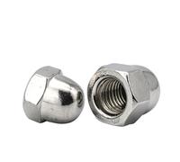 Écrous à chapeau bombé en acier inoxydable, Écrou borgne hexagonal à filetage fin métrique en acier inoxydable M8-M16, couleur argent(M12x1.5 2pcs)