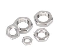 Écrous à denture fine en acier inoxydable 304, M5 M6 M8 M10 M12 M14 M16 M18 M20 M22, pas hexagonal 1,25,5 mm.(M10x1.25x5mm 10pcs)