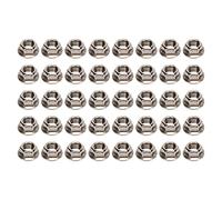 Écrous à douille hexagonaux M10x1,25 mm en acier inoxydable 304, jeu d’écrous à collerette fine avec rondelle intégrée pour raccords de tuyauterie et assemblage mécanique