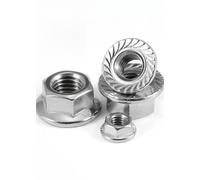 Écrous à embase à filetage inversé en acier inoxydable 304 - M4 à M12(M6 5pcs)